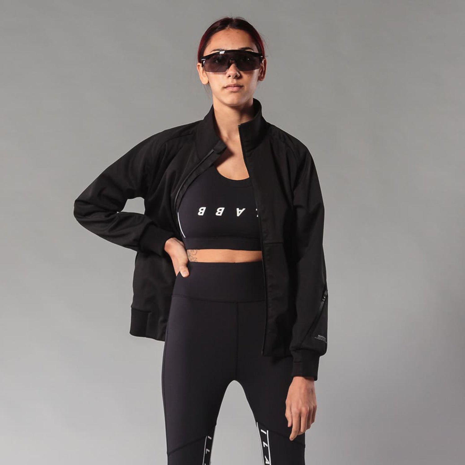 Black hoodless jacket outlet womens